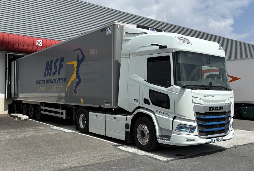 Le groupe Mousset a testé le Daf XD Electric