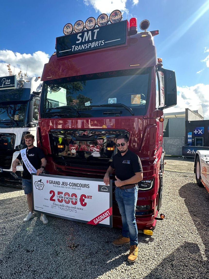 SMT Transports remporte le concours du plus beau MAN TGX 2025