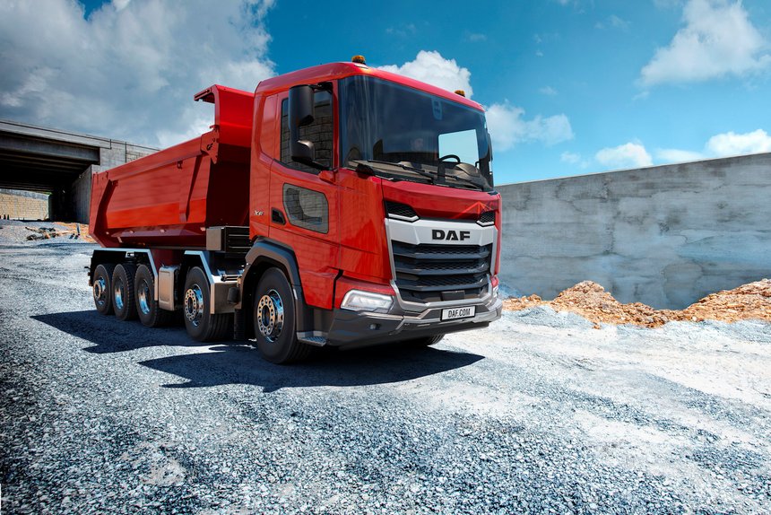 Un châssis 10x4 sorti d'usine chez Daf Trucks
