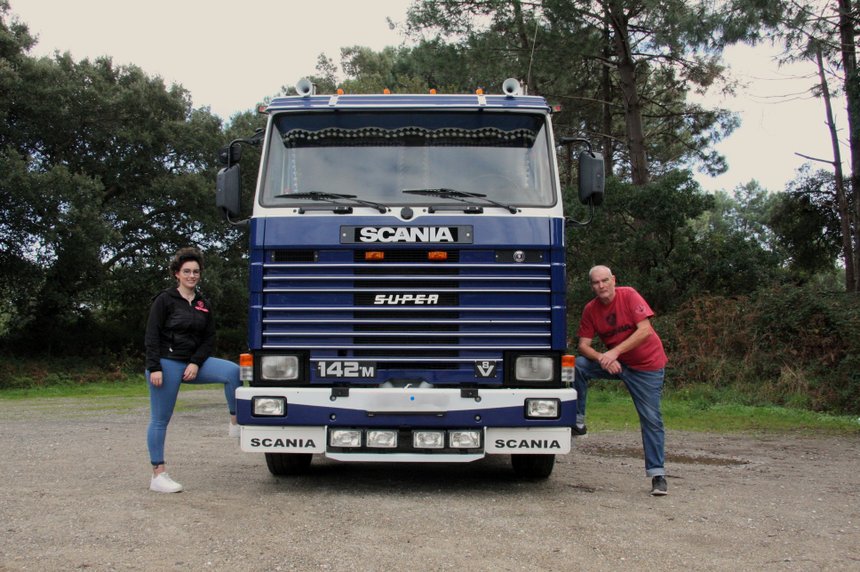 Restauration familiale pour ce Scania 142 M de 1985