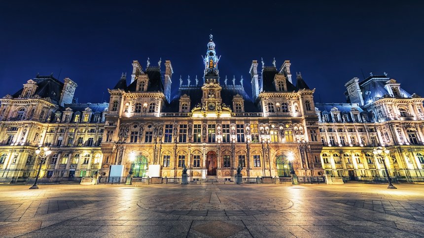The City Hall in Paris city