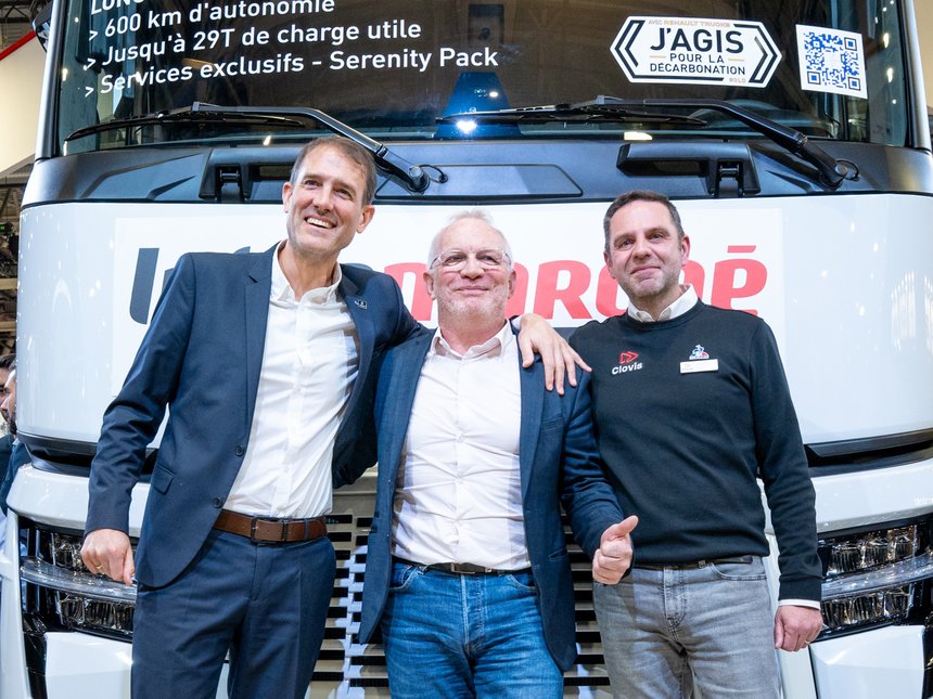 Intermarché, Renault Trucks et Clovis Location signent 128 camions à Lyon