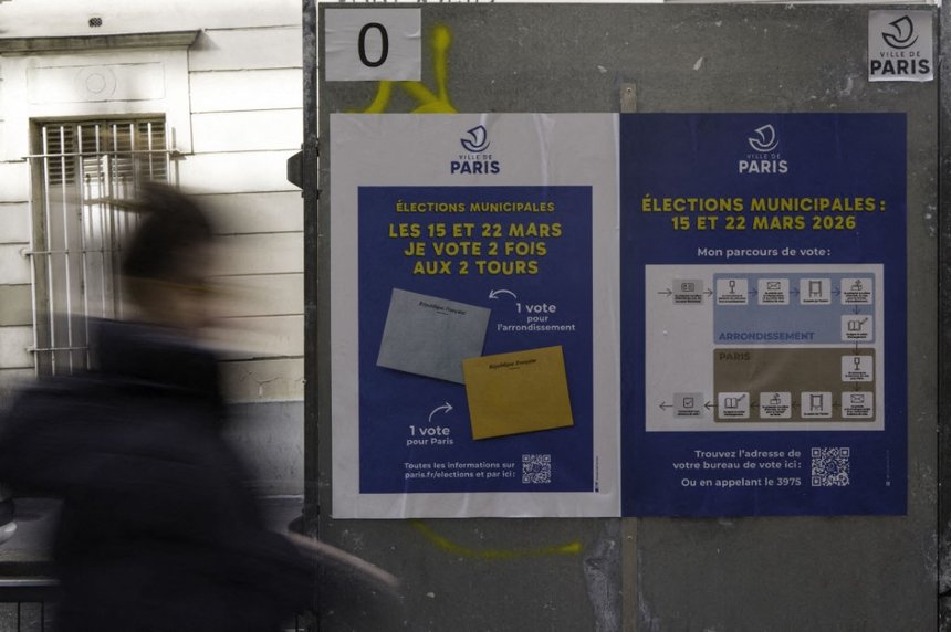 FRANCE-PARIS-POLITICS-PARISIAN POSTERS FOR THE LOCAL ELECT