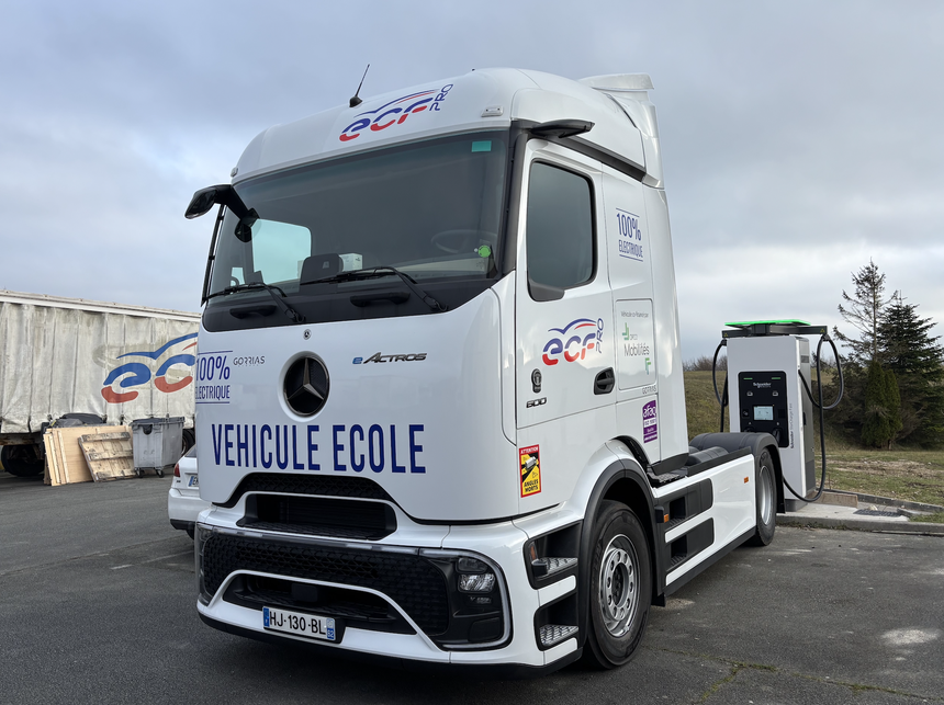 Le réseau ECF accueille son premier camion-école électrique