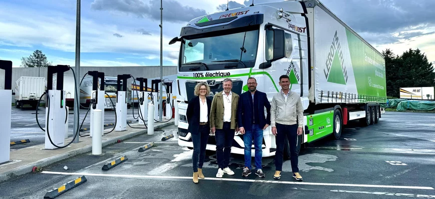 Le groupe Prévost intègre cinq tracteurs MAN eTGX 
