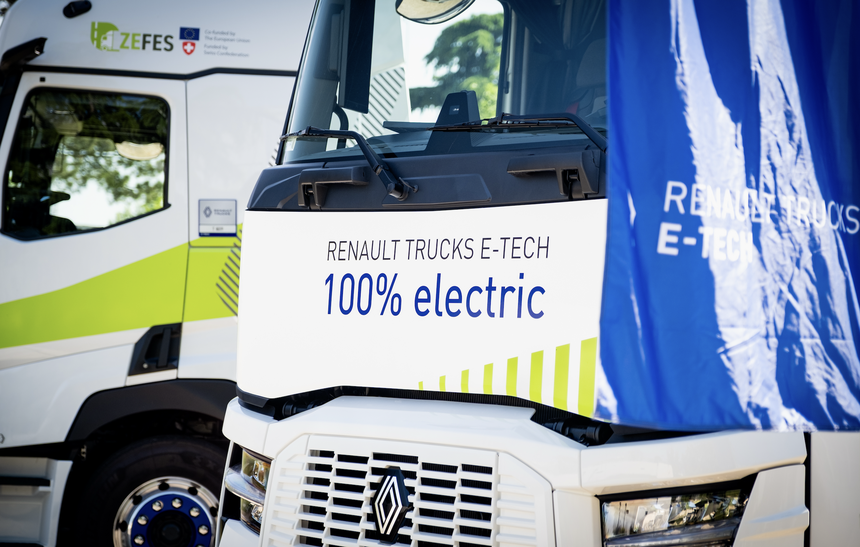 Renault Trucks et Michelin testent le camion électrique longue distance sans recharge intermédiaire