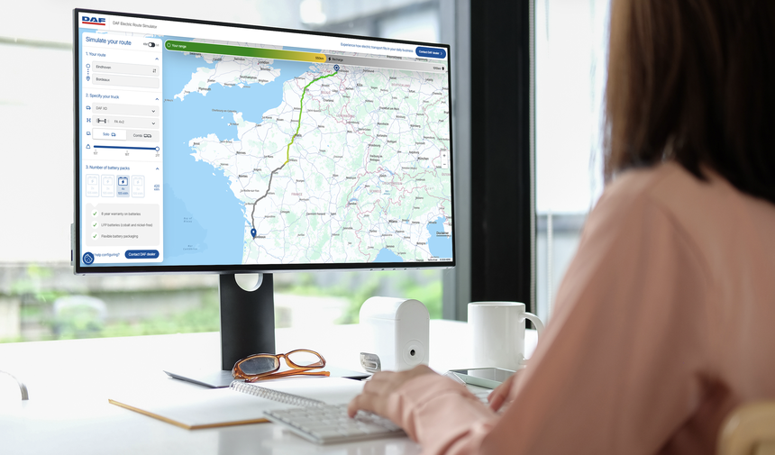 DAF Trucks met en ligne un simulateur d'itinéraire pour évaluer la faisabilité du passage à l'électrique