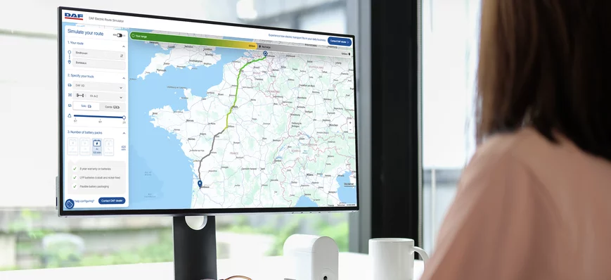 DAF Trucks met en ligne un simulateur d'itinéraire